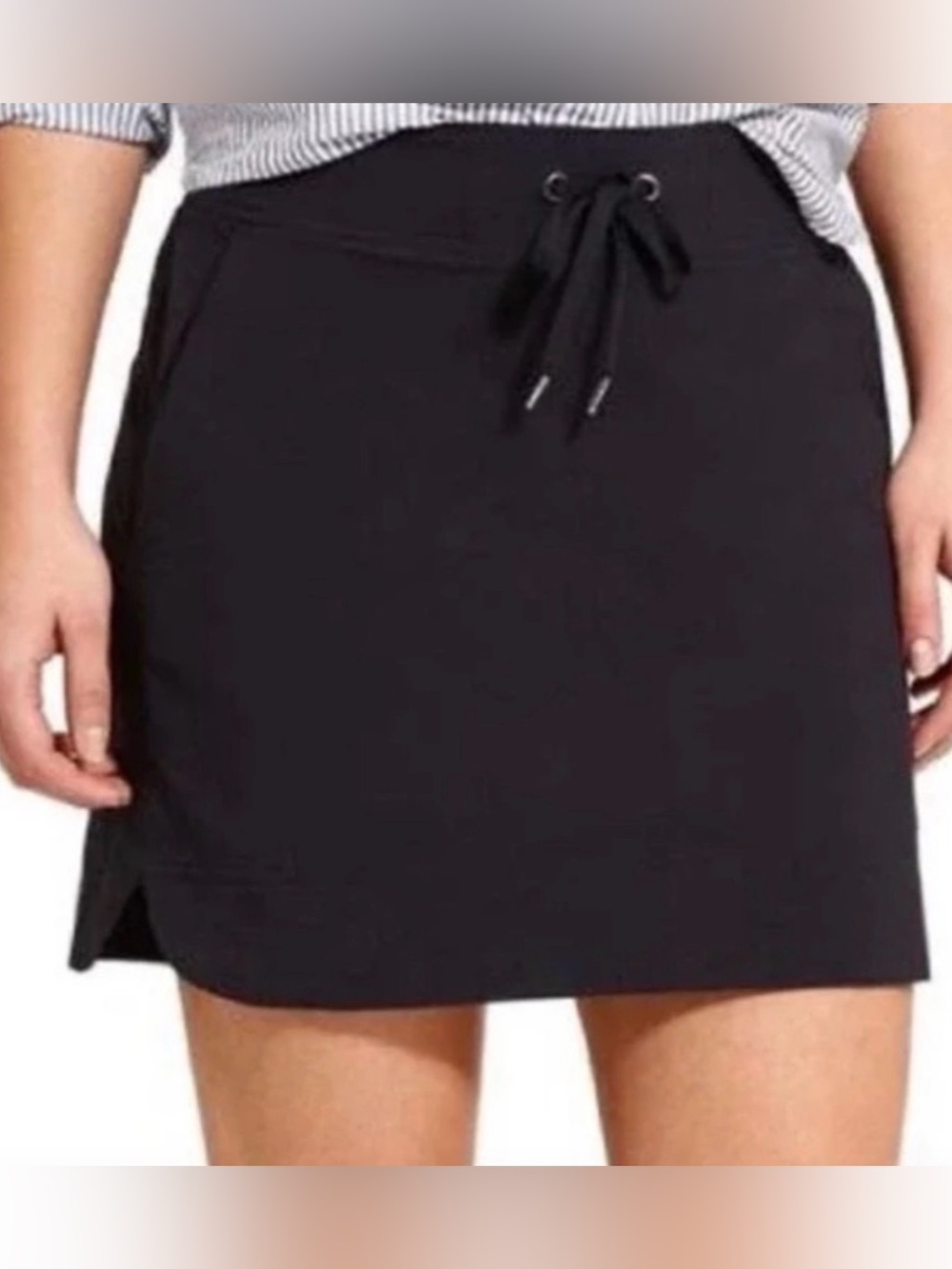 Athleta Black Athletic Skort Size 0 Tennis Golf Travel Activewear